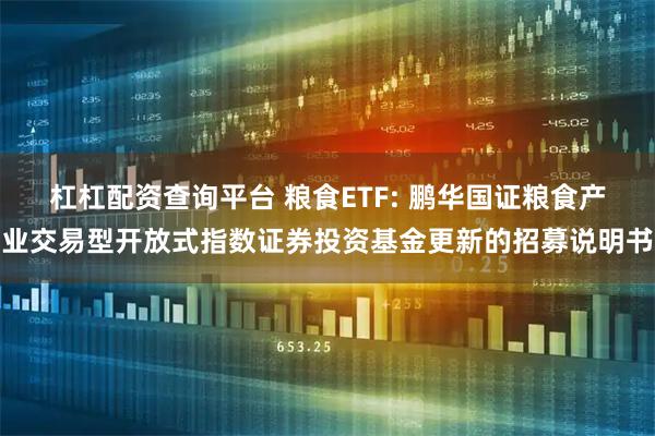 杠杠配资查询平台 粮食ETF: 鹏华国证粮食产业交易型开放式指数证券投资基金更新的招募说明书